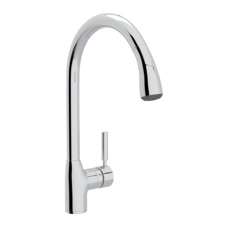 Rohl Modern Lux Side Lever Pulldown Kitchen Faucet In Polished Chrome R7505APC-2